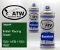 Preview: Jaguar, British Racing Green, 753 / HFB 1753 / HGD: 400ml Sprühdose + 400ml Klarlack - Set, von ATW Autoteile West.